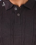 The Noble Texture Polo - Deep Chocolate - Image 2