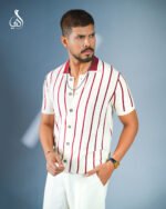 Monarch Stripe Polo - White - Image 2